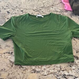 Zara Green Crop Top